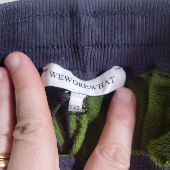 WeWoreWhat Green Jogger Sweatpants With Ribbed Waistband & Cuffs Size XXS - Picture 2 of 6